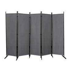 Paravent Grau Raumteiler Sichtschutz Stellwand Innen Balkon Paravent 250×176 cm