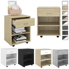 Rollcontainer Rollschrank Rollwagen Aktenschrank Büroschrank Schrank 46x36x59cm