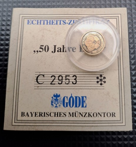 Miniatur goldmedaille 50 - miniatur-goldmedaille, „50