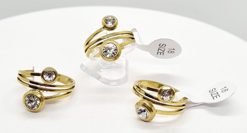 Edelstahl ring mit zirkonia - mit,