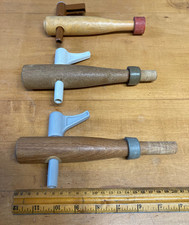 Zapfhähne 2 x Holz, einmal Kunststoff Anschlaghahn Bierfass, Mostfass, etc.