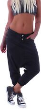 Capri Pumphose Haremhose Aladin Hose 3/4 Hüfthose Boyfriend Baggy Harem B81