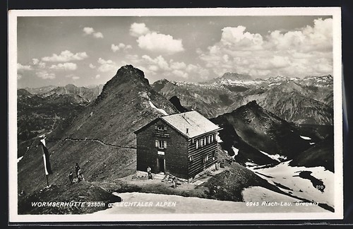 Wormserhütte berghütte - ak,