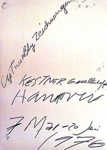 Twombly ausstellungsplakat - cy,