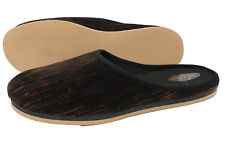 Herren Pantoffel Hausschuhe Trunte dicke helle Sohle Braun Übergrößen Besucher