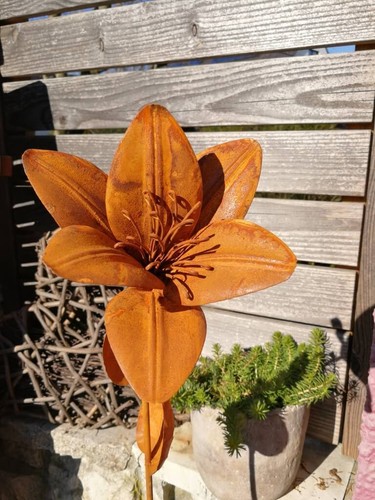 Edelrostoptik blume lilie - edelrostoptik,