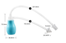 Baby Kinder Nasensauger Nasenreiniger Oralflora® – per Mundstück saugen -Silikon