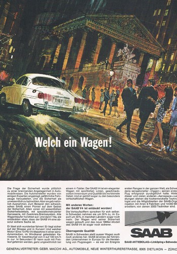 Saab werbeanzeige werbung - saab,