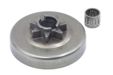 3/8 Kettenrad + Lager passend Husqvarna 455 460 Rancher Motorsäge 3/8 Teilung 7Z