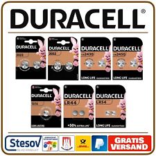 Duracell CR1220 CR2025 CR2032 LR44 CR2450 CR2430 Knopfzellen Batterien Blister #