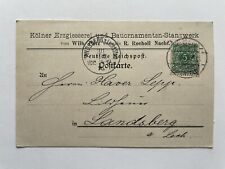 Postkarte Reklame 1896 Köln