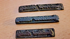 3 alte Druckstreifen -