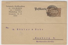 DR Nr. 250 Firmenkarte aus