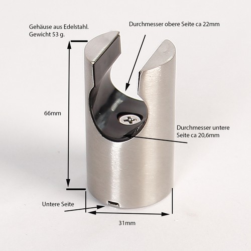Edelstahl brausehalterung - edelstahl,