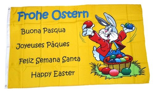 Fahne flagge frohe ostern - /,