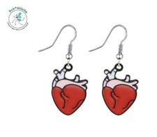 Ohrringe Anatomie Herz Liebe Love Halloween Glücksbringer Geschenkidee Rarität
