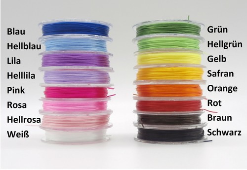 Gummi faden 8 mm - m, 0,8