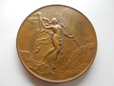  RARITÄT: BRONZEMEDAILLE 1891 600 JAHRE SCHWEIZ 150,75 GRAMM 