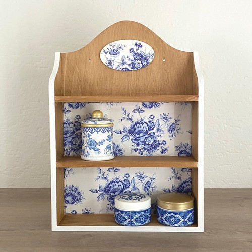 Gewürzregal holz blau - gewürzregal,