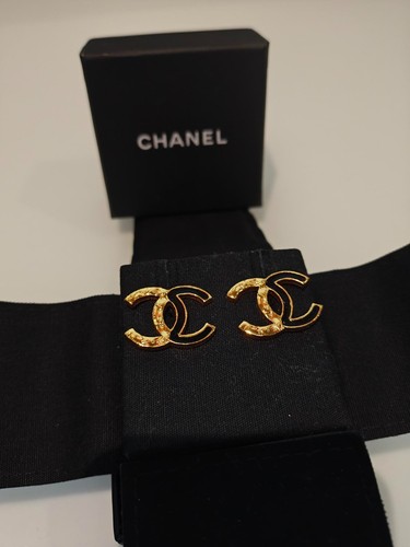 Chanel logo ohrringe gold - chanel, cc