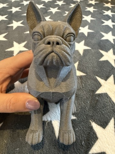 Dekofigur bulldogge hund grau - bulldogge,