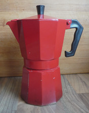 Espressokocher AXENTIA - Living Culture - für 6 Tassen rot, Alu cafetiere, Mokka