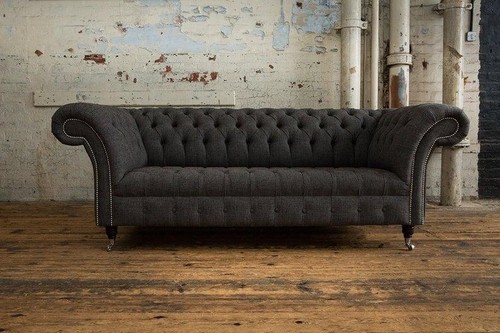 Chesterfield textil sofa - textil,