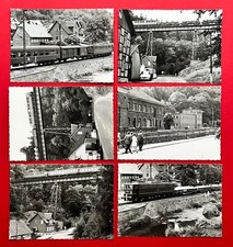 6 x DDR Eisenbahn Foto Ruhland