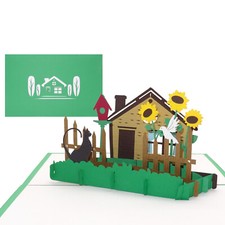 Pop Up Karte "Haus & Garten"