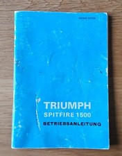 Triumph Spitfire 1500 Betriebsanleitung