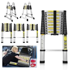 Teleskopleiter Ausziehbar Mehrzweckleiter Stehleiter Belastbarkeit Alu Leiter