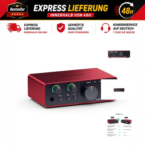 Focusrite scarlett solo 4th - focusrite,