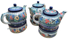 Teekanne -Stövchen-Set 1,2L