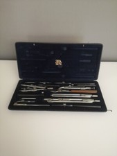 Zirkelkasten Antik PRÄZISION E.O. Richter Industrie F. RO M. Deutsch