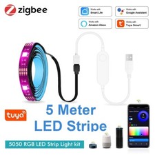 Zigbee LED Streifen 5 Meter RGB Strip 5V USB 5m Tuya Smart IoBroker Controller
