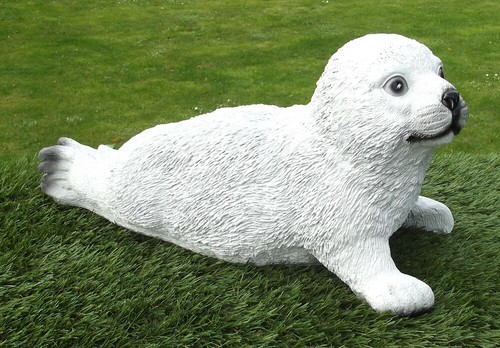 Gartenfigur heuler seehund - gartenfigur,