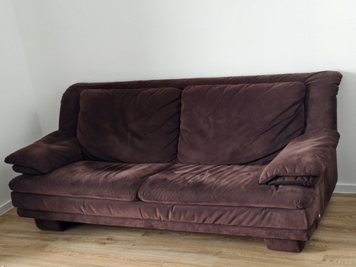 Natuzzi zweisitzer braun sofa - zweisitzer,