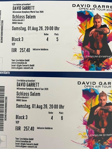 David garrett konzertkarten - david,