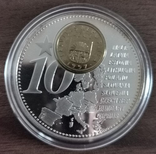 Latvijas lettland medaillon - latvijas,