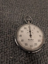 Präzisions Hanhart Analog Stoppuhr 3 Jewels Stop Uhr funktionsfähig TOP Retro 