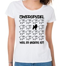 Zwergpudel damen shirt black - zwergpudel,