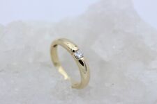 Exklusiver Solitär Spannring aus 585er / 14k Gelbgold mit ein Brillant 0,15 ct.