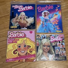 4 x Barbie Vintage Panini Album 1976 1983 1996 Figurine Sticker Sammlung Rar