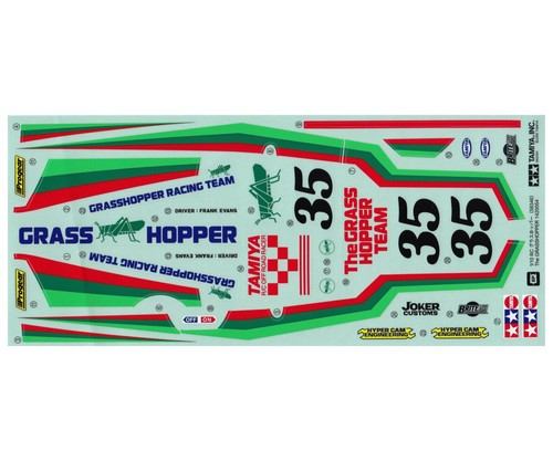Tamiya aufkleber grasshopper - tamiya,