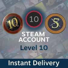 Level 5 - 10 Steam Account |