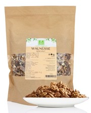 Walnüsse 1kg geschält ohne Schale vegan unbehandelte Walnusskerne Großpackung 