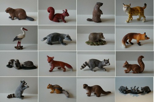 Schleich waldtiere igel fuchs - waldtiere,