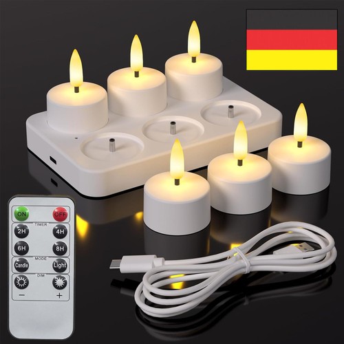 Led teelichter - 6x,