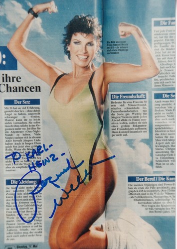 Autogramm raquel welch - autogramm,