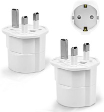 2 Stück Reiseadapter UK